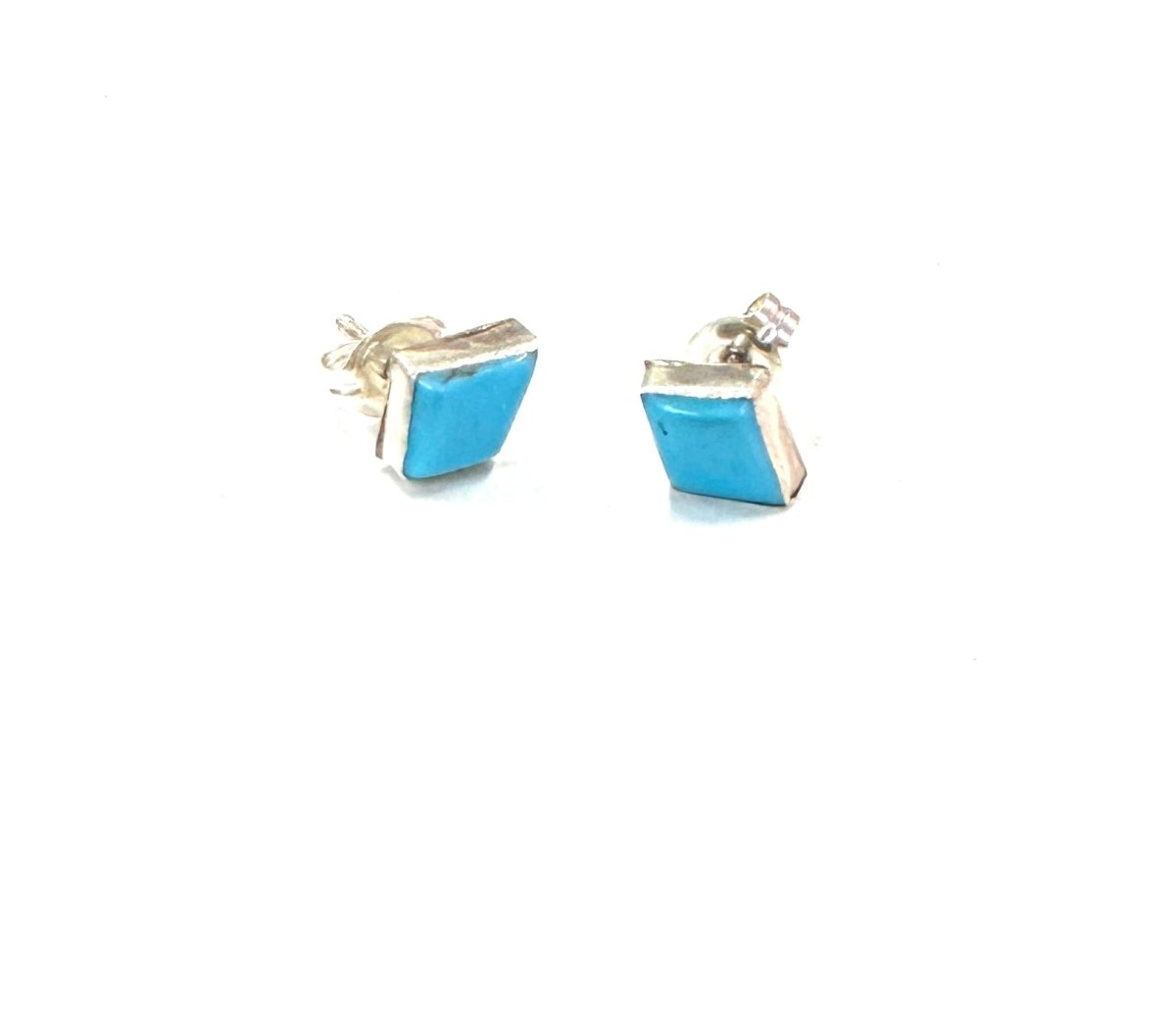 Mini Sterling and Turquoise Studs