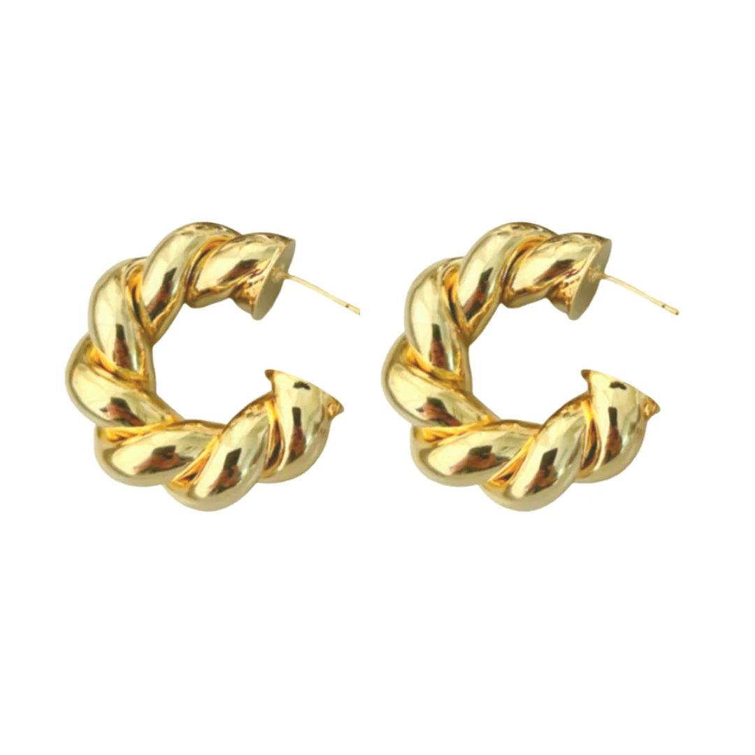 The Coiled Gold Hoops