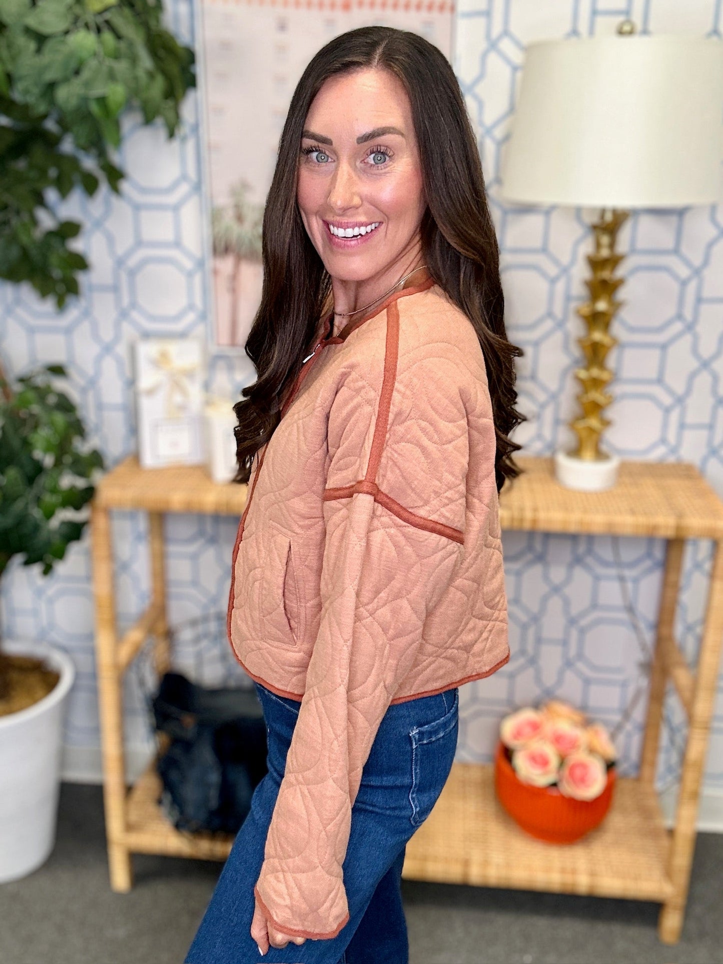 The Illa Jacket in Rust