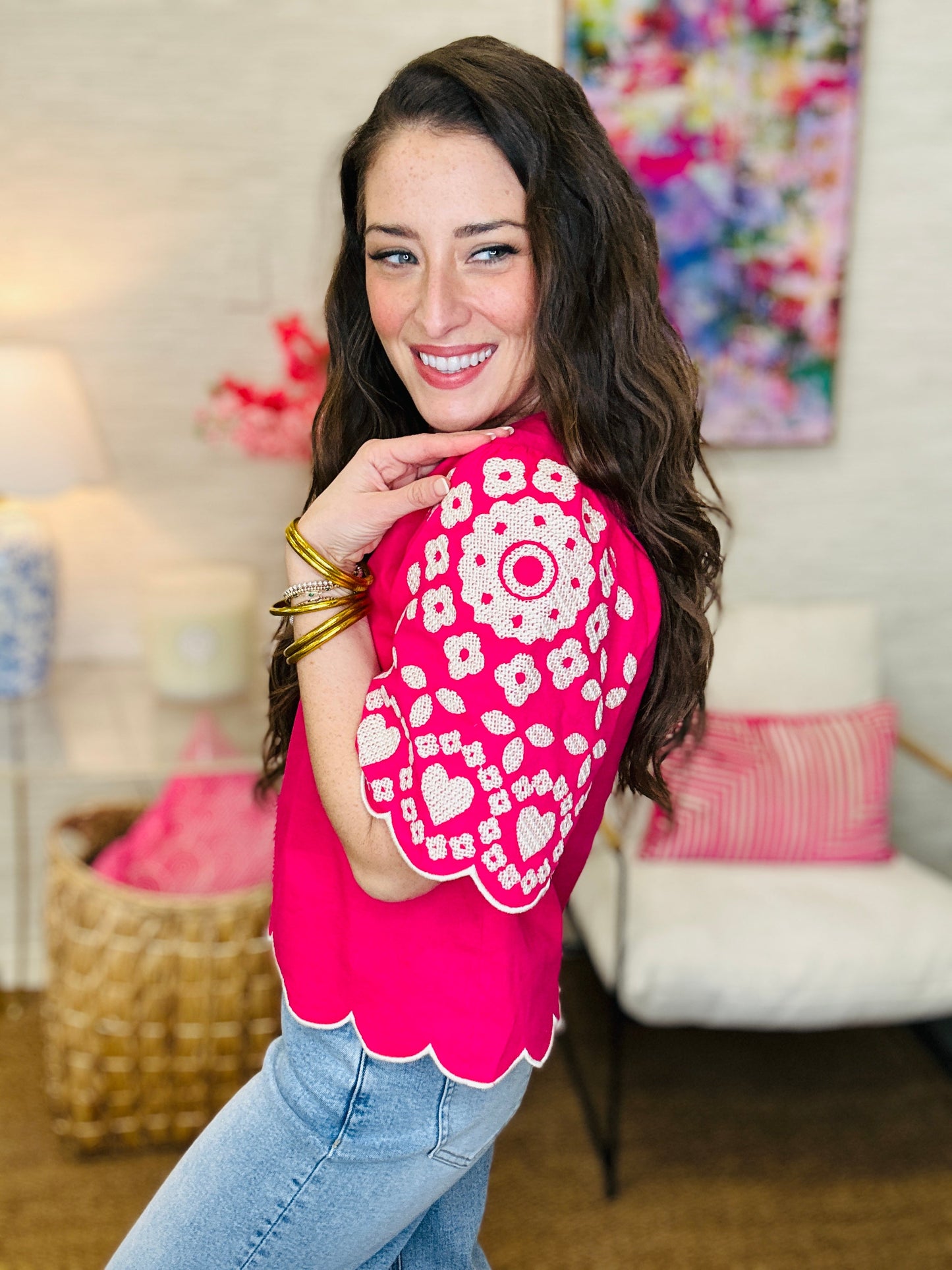 The Ricki Top in Pink