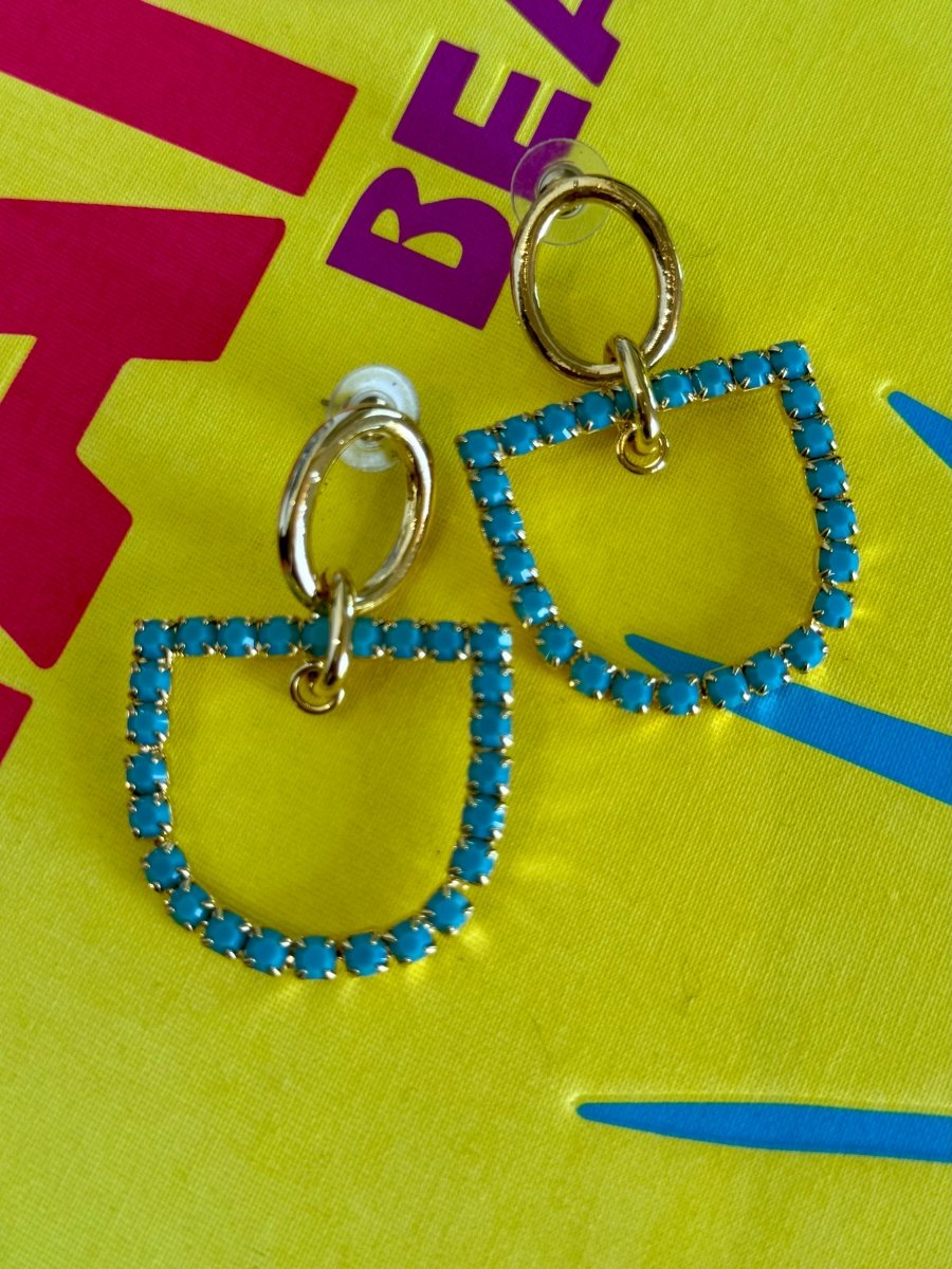Yochi Turquoise Asher Earrings