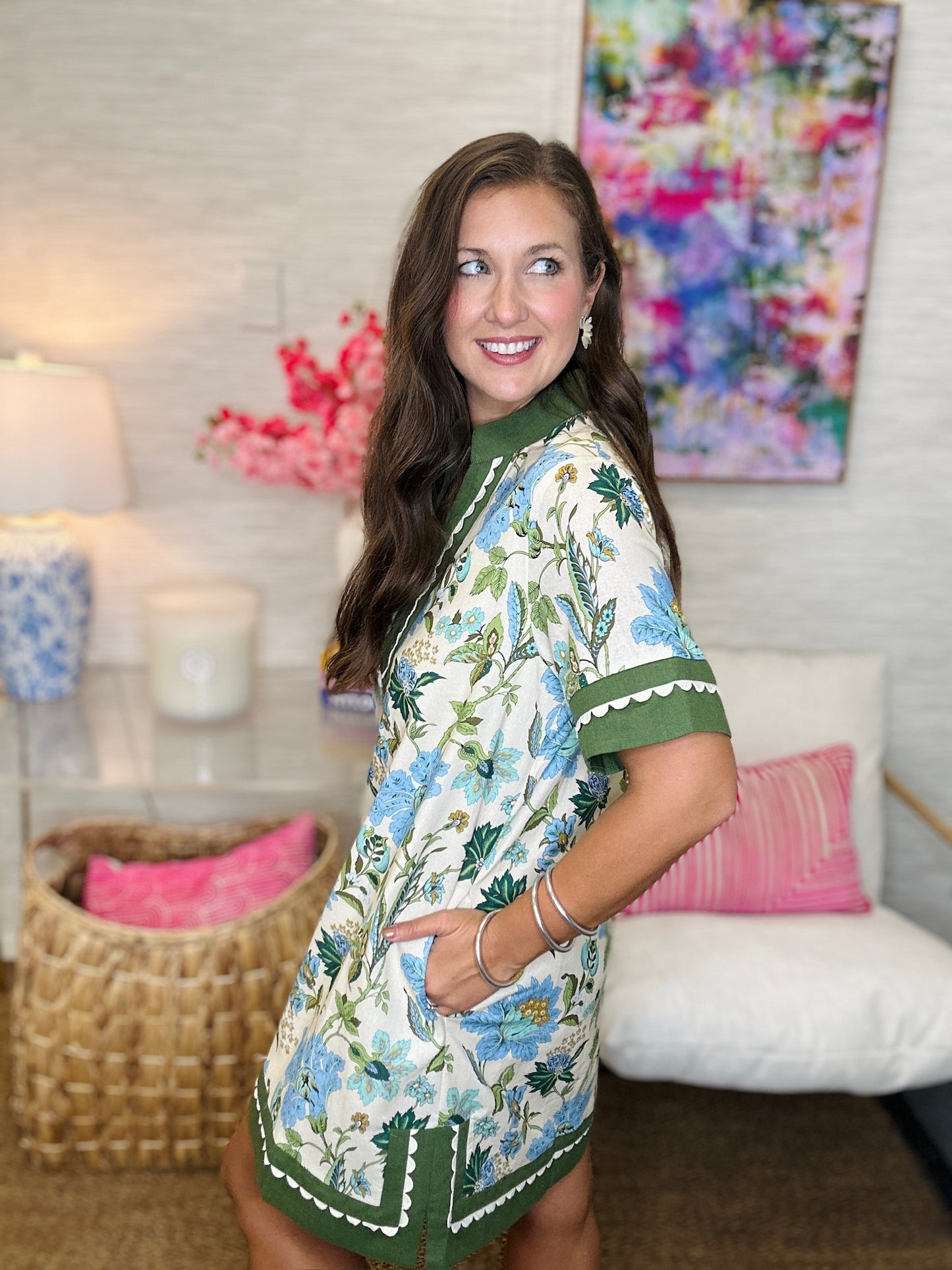 The Grandmillenial Dress in Ecru-AS