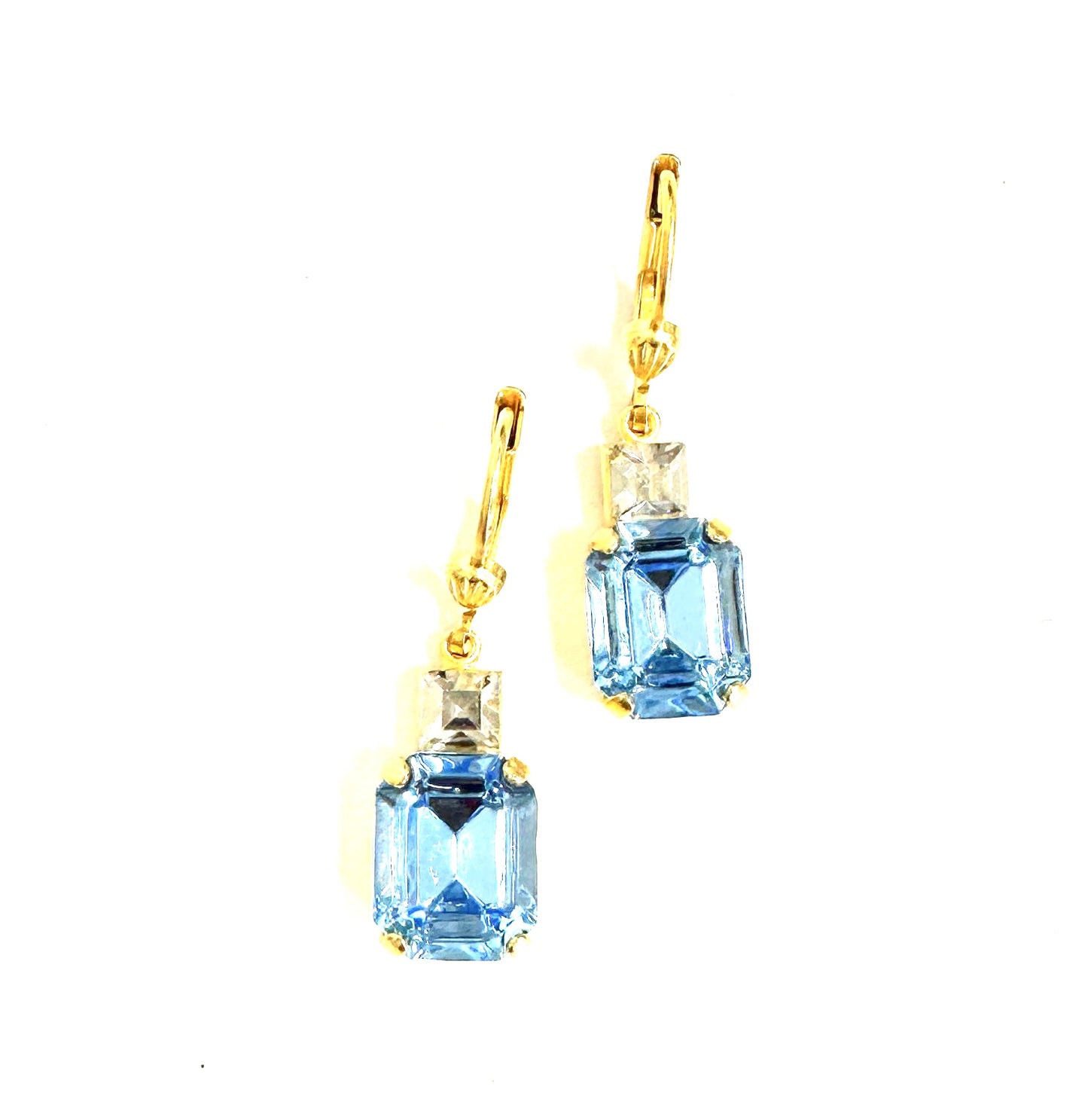 The Rectangle Crystal Earrings