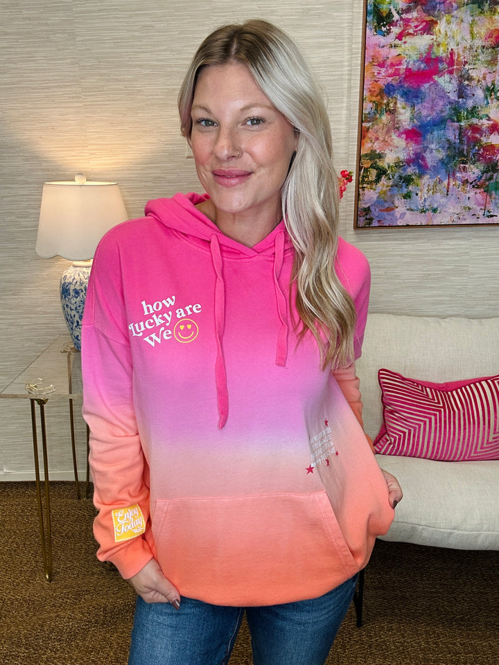 How Lucky Are We Oversized Hoodie