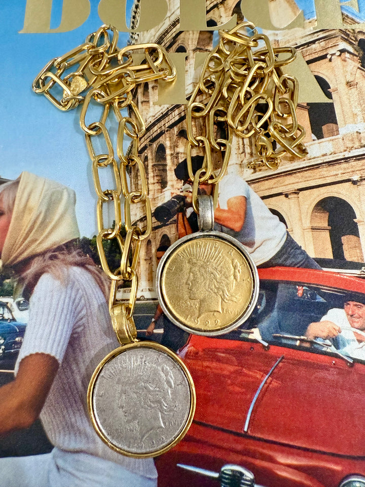 Yochi 1922 Liberty Coin Necklace