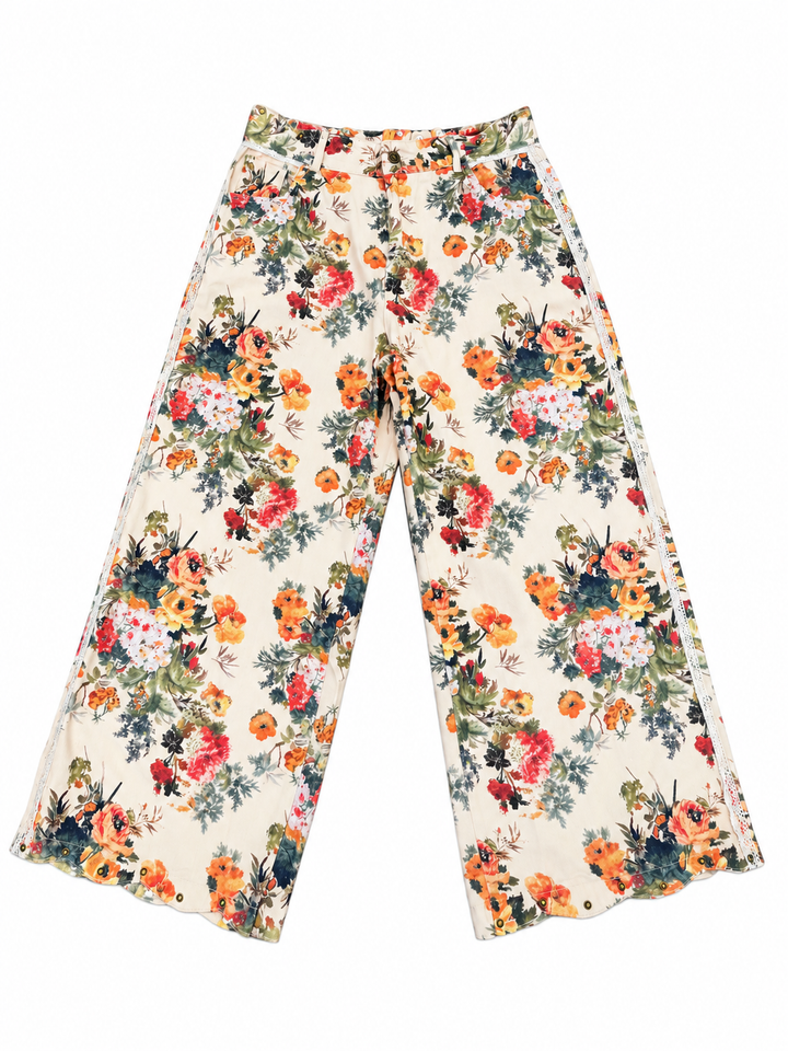 The Peach Floral Pants