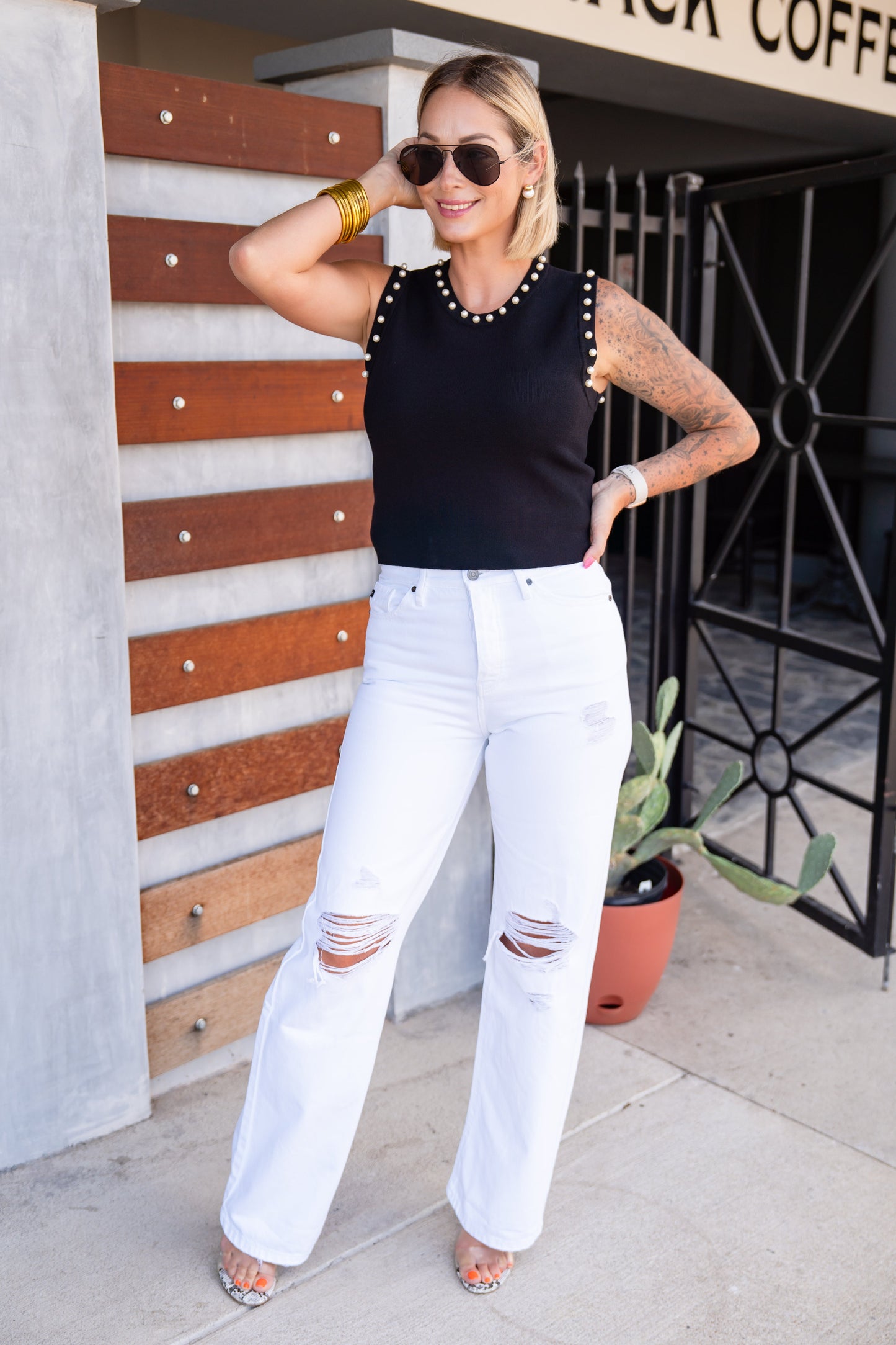The White 90s Flares