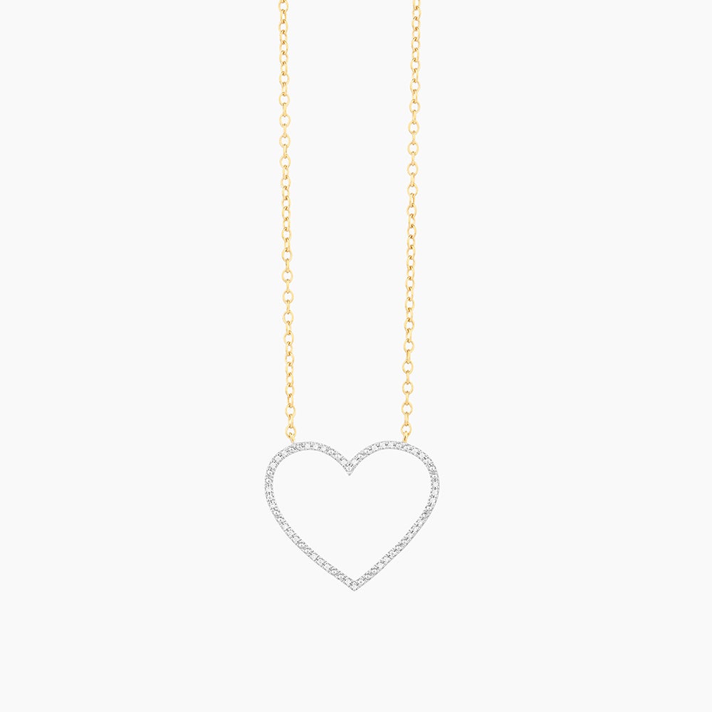 ES Silver Linings Heart Pendant Necklace