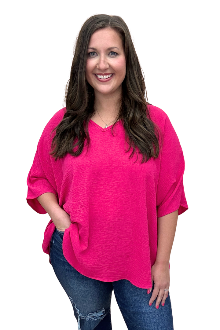 The Solid Airflo Poncho Top - LOTS, AS