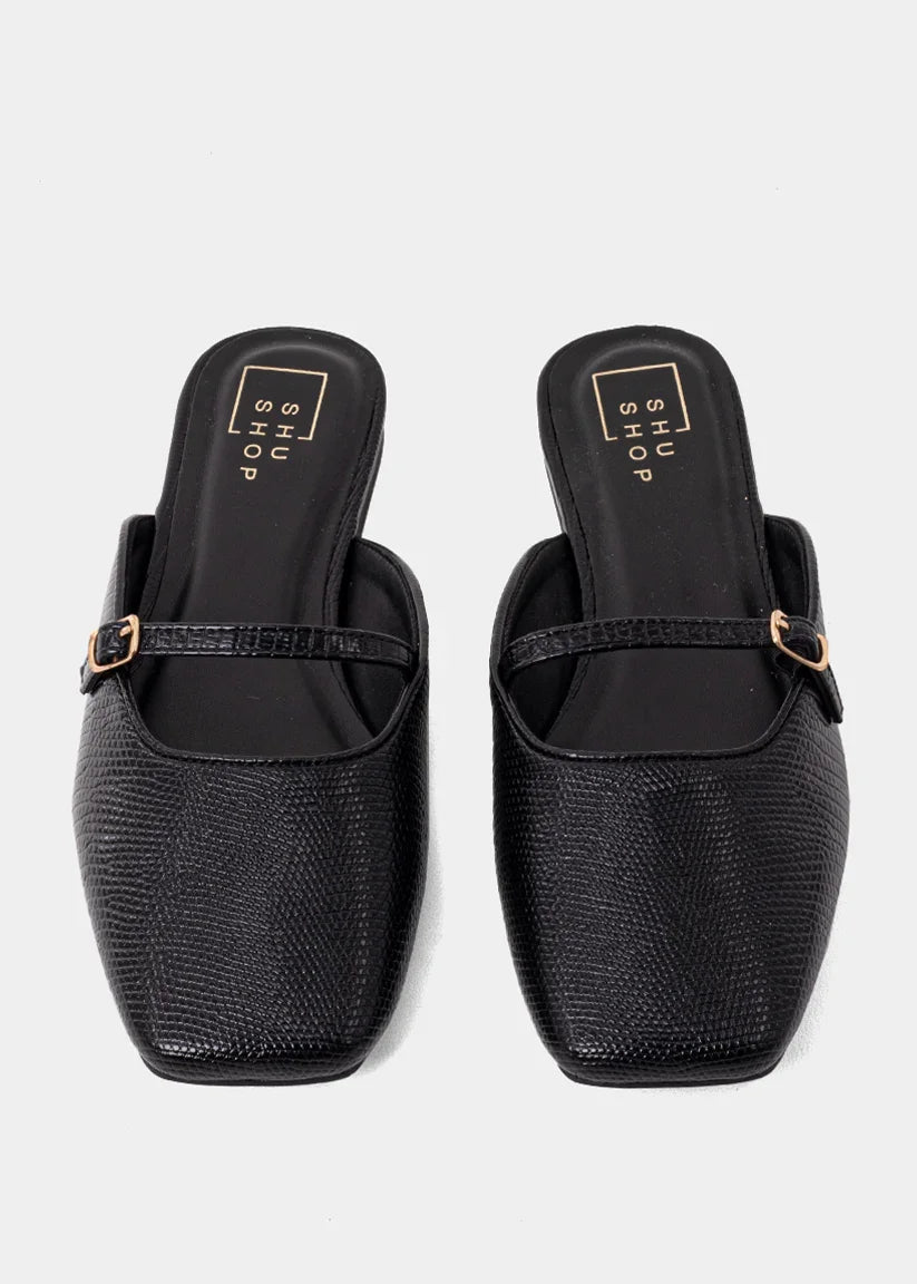 The Black Lizard Athena Flats