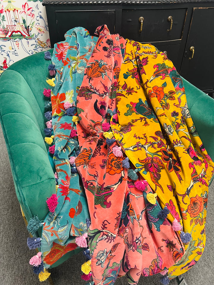 The Full Velvet Throw- 3 Colors