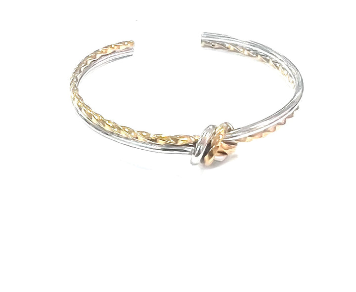 The Mary Mixed Metal Knot Cuff