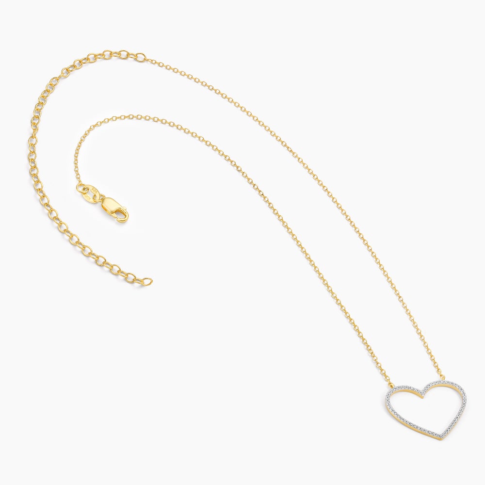ES Silver Linings Heart Pendant Necklace