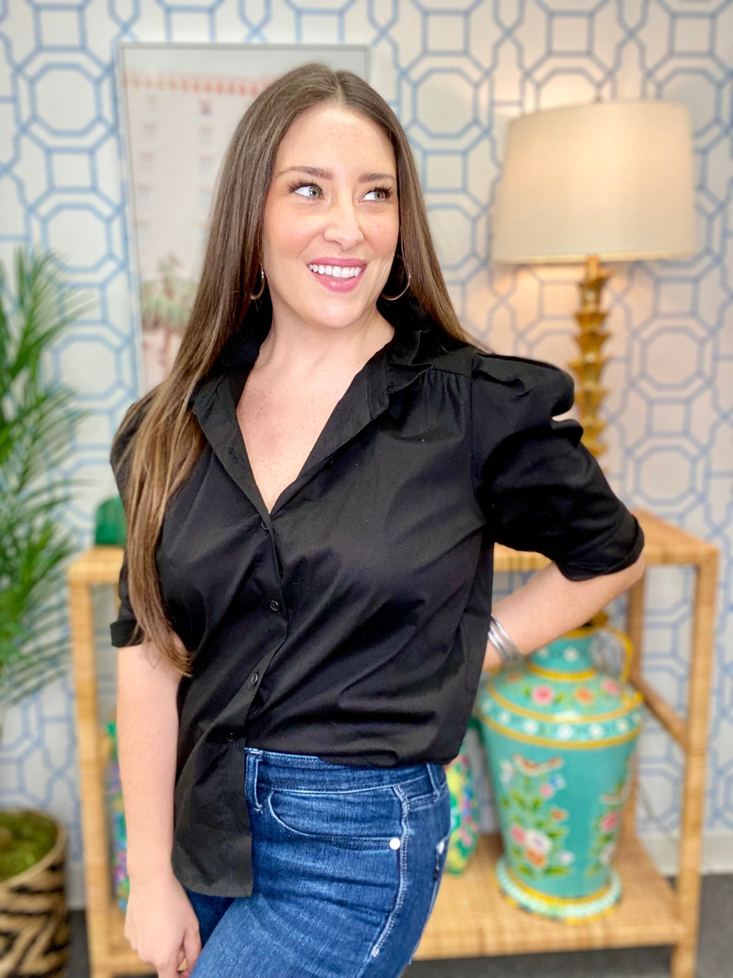 The Black Jodie Top-AS