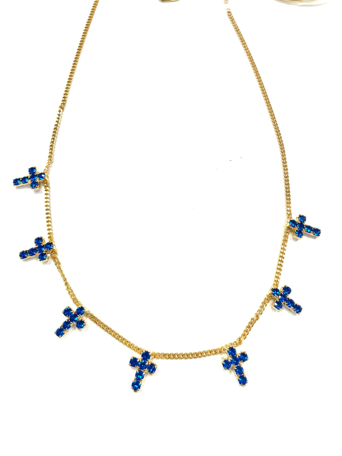 TOVA Multi Cross Necklace