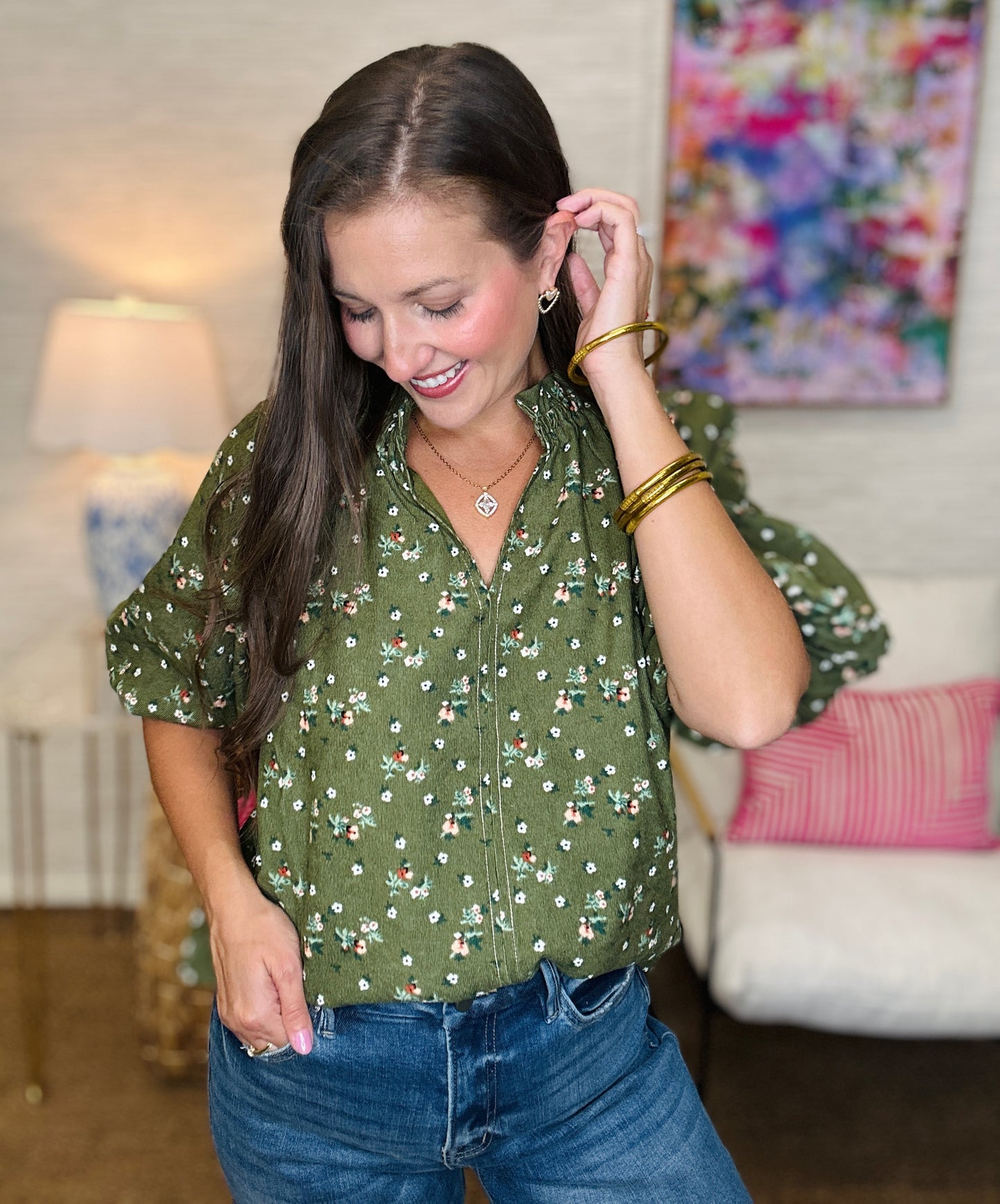 The Fields Puff Sleeve Top