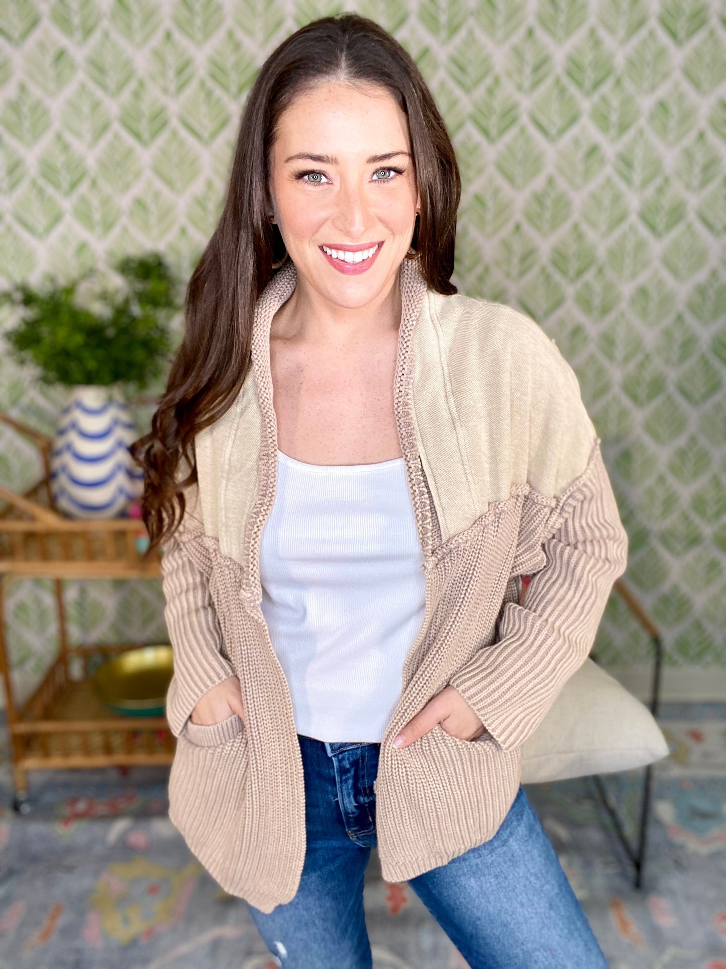 The Washed Stone Cardigan