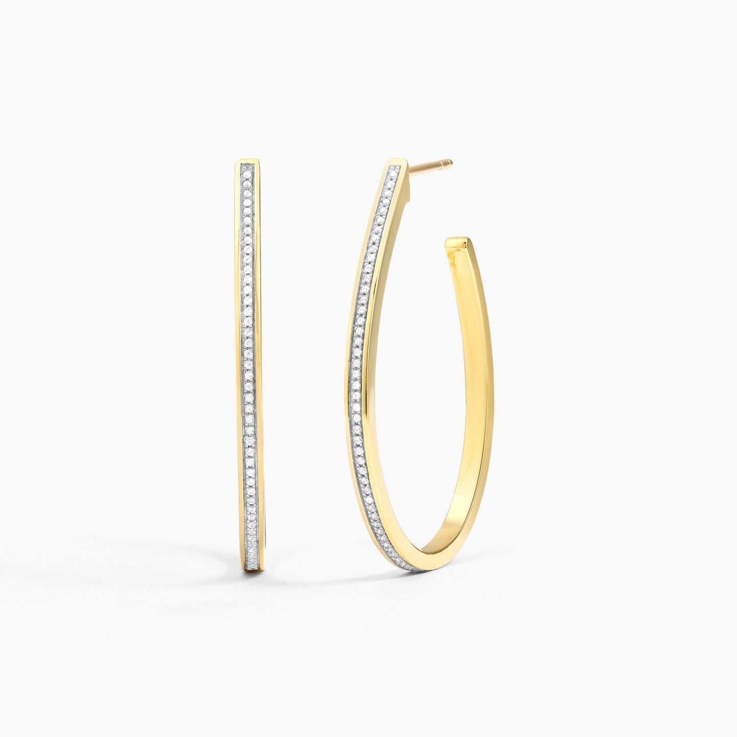 ES Rain Drop Hoop Earrings