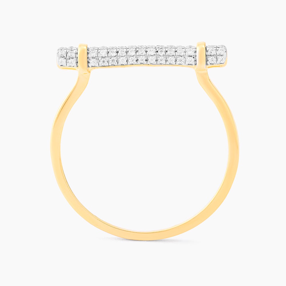 ES Diamond Log Statement Ring