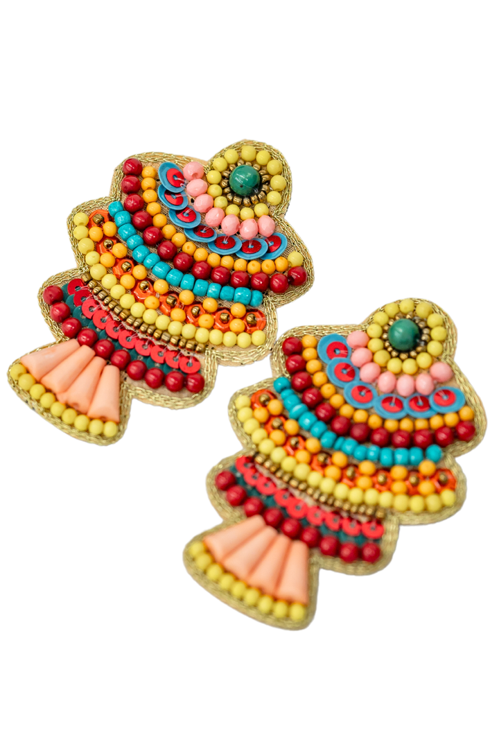 The Beaded Chandelier Earrings