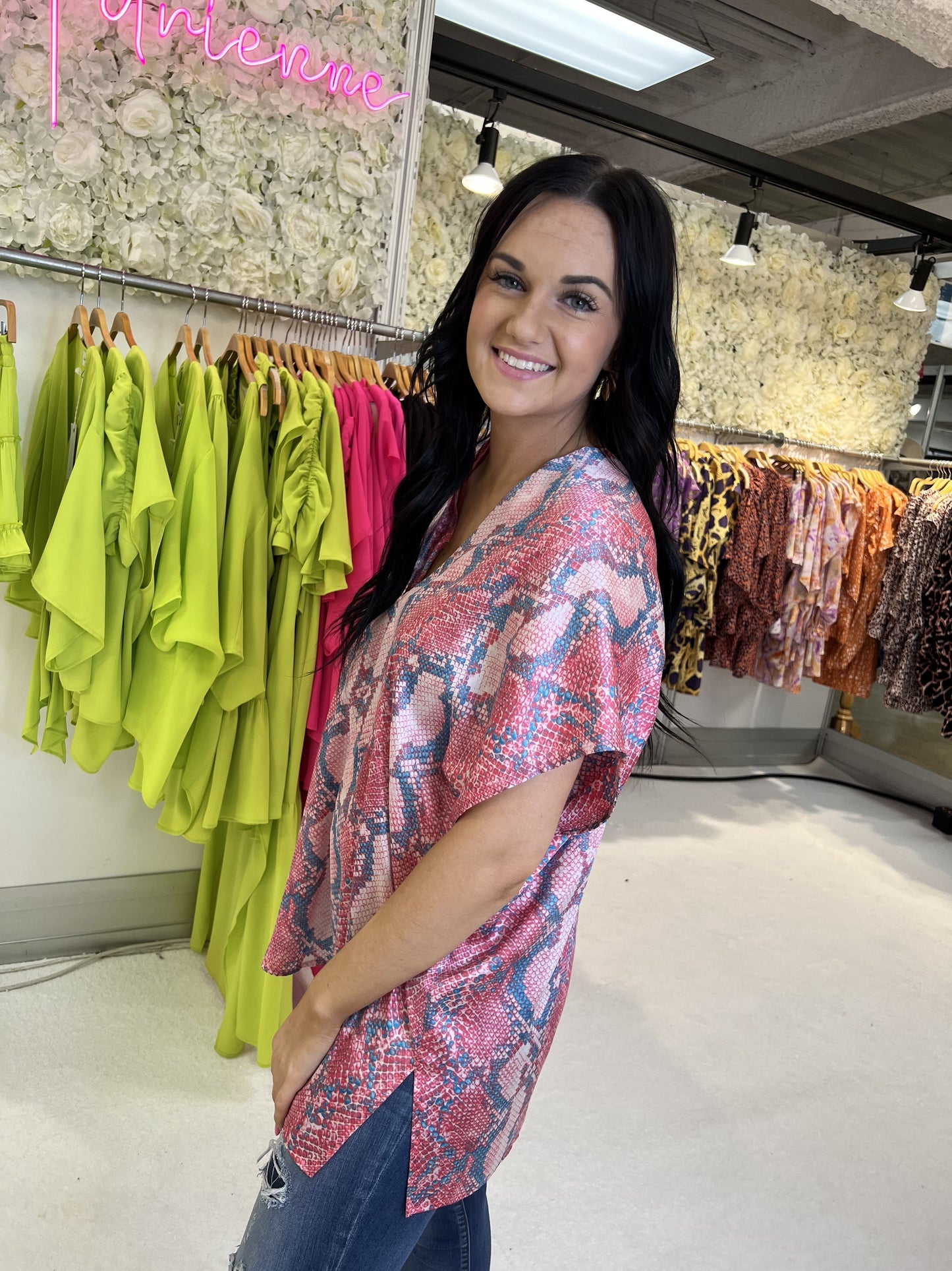 The Pink Ultimate Slither V Top