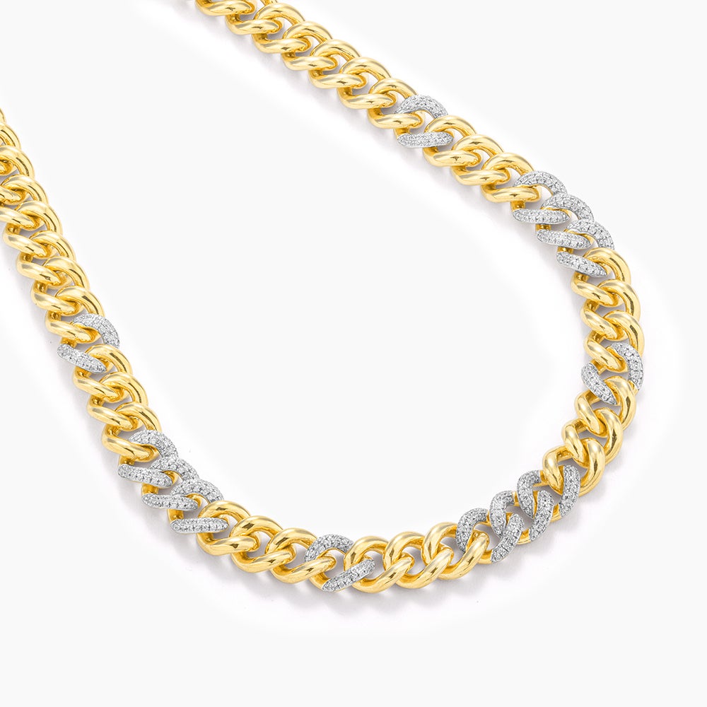 ES Duo-Tone Cuban Necklace