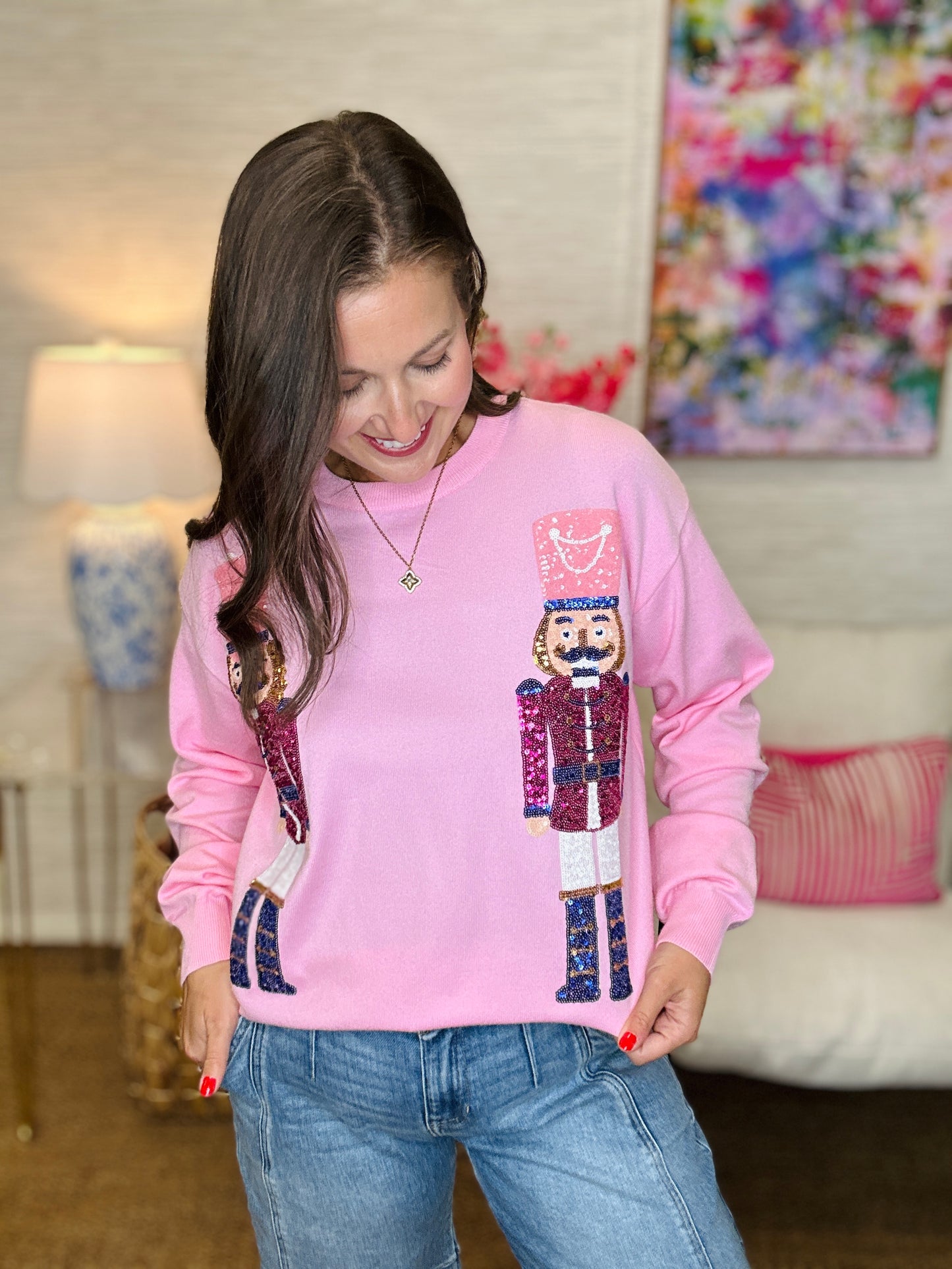 The Sequin Nutcracker Sweater