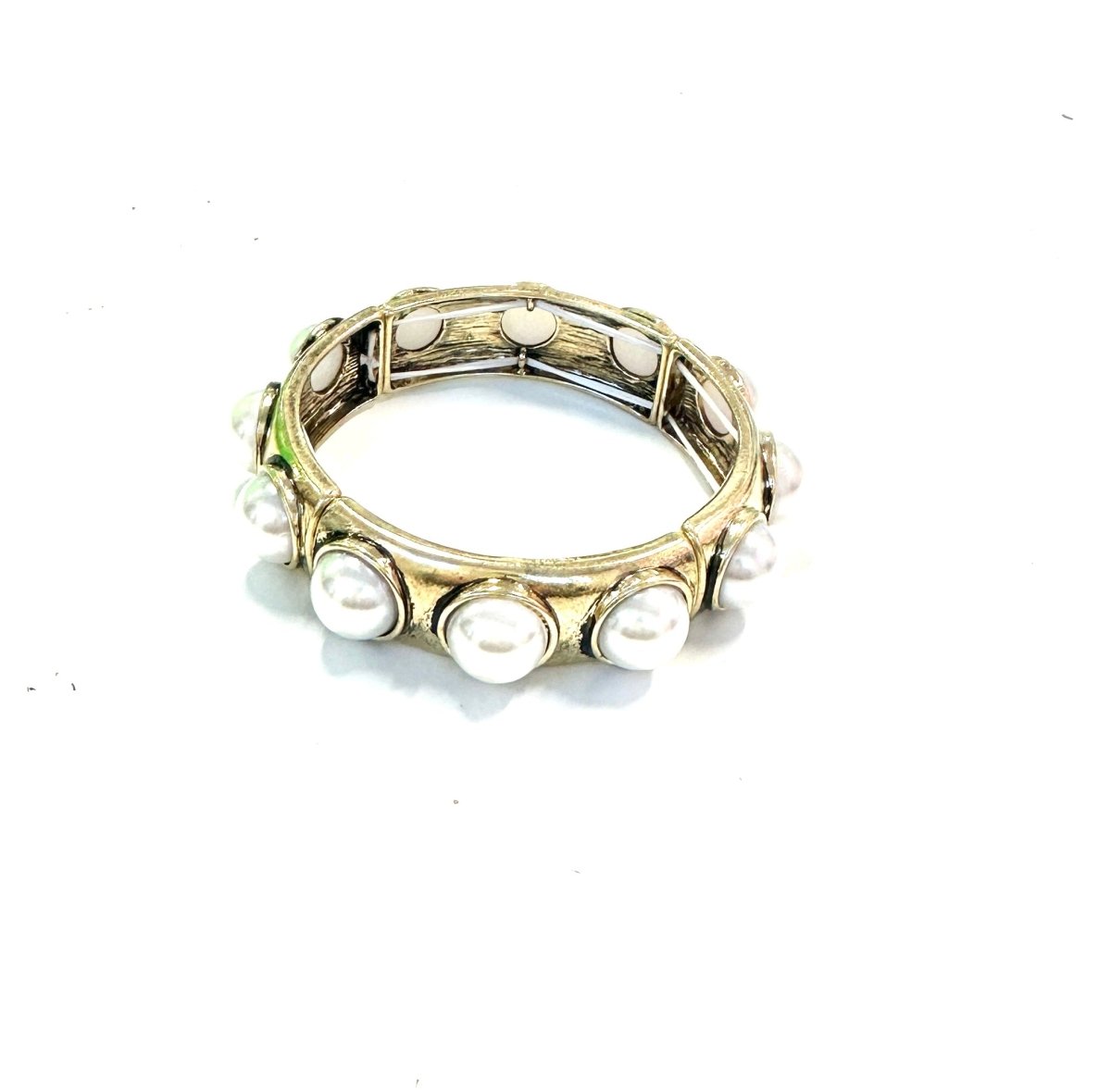 The Worn Pearl Stretch Bracelet- 2 Colors