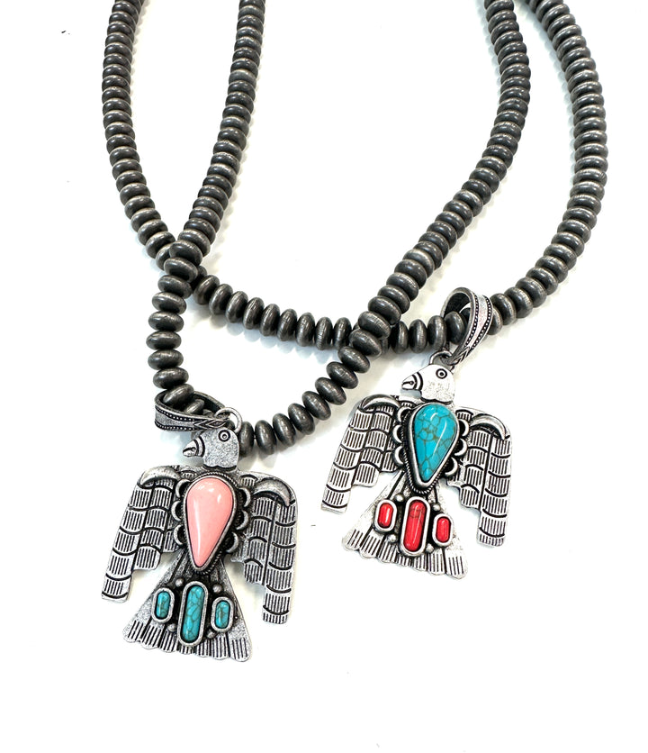Faux Long Thunderbird Necklaces