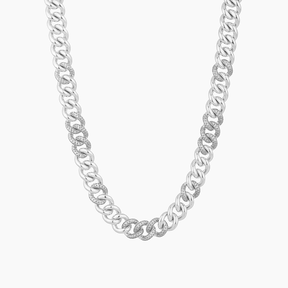 ES Duo-Tone Cuban Necklace