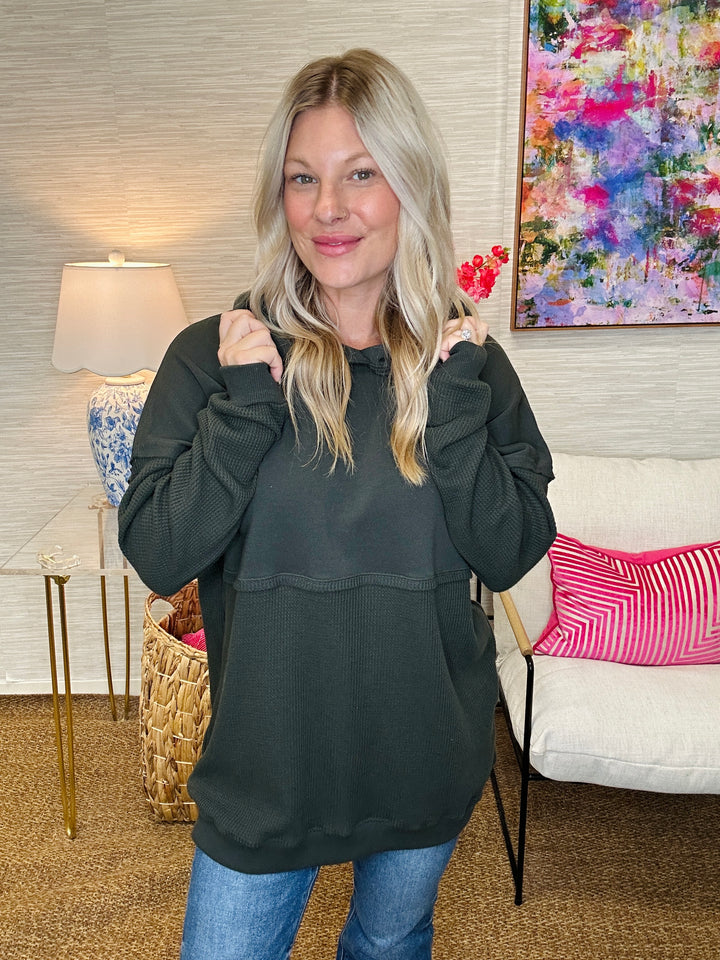 No Risk No Story Waffle Hoodie