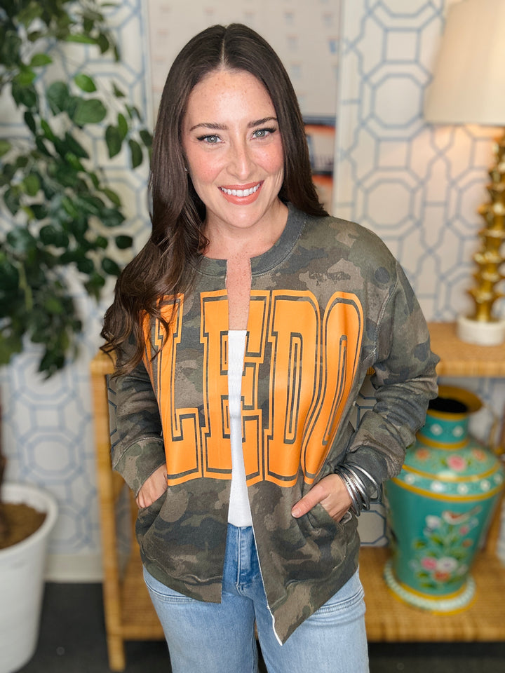 The Aledo Camo Cardigan