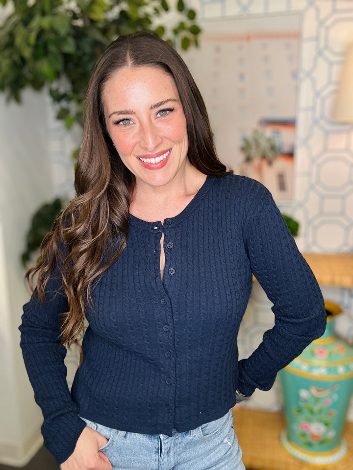 The Navy Nina Sweater