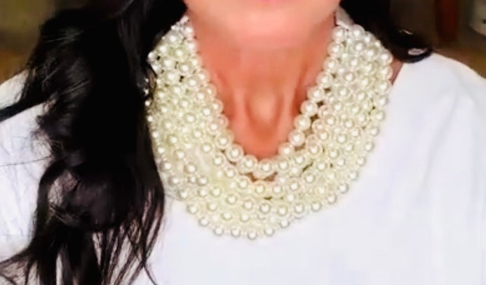The Stacked Necklace-Pearl