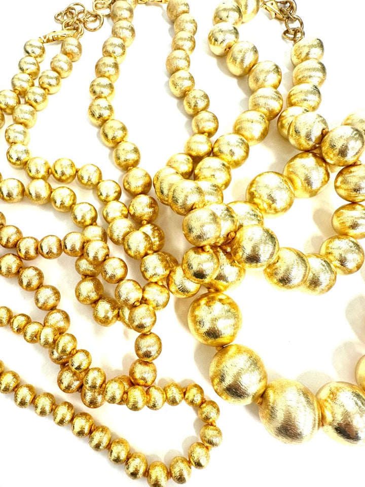 Indian Copper Gold Plated Ball Necklaces