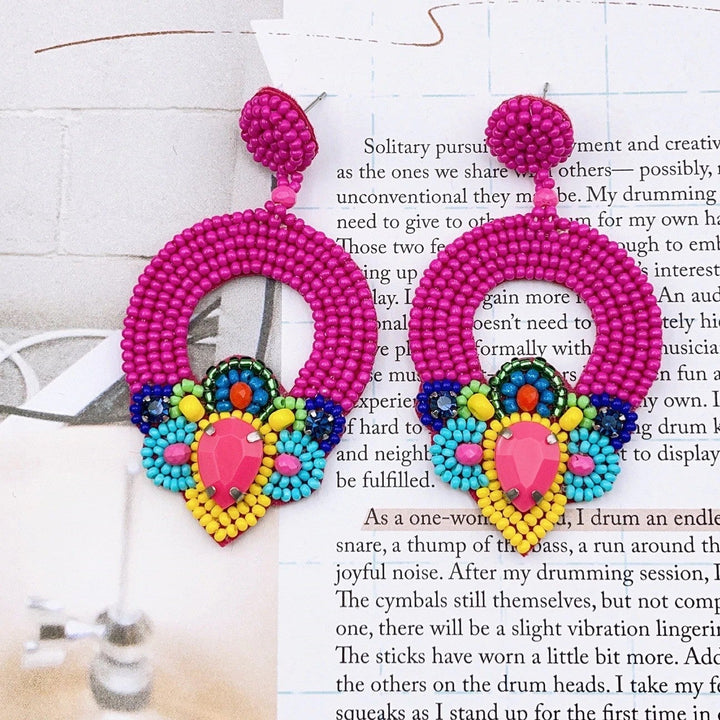 Pink Isha Earrings