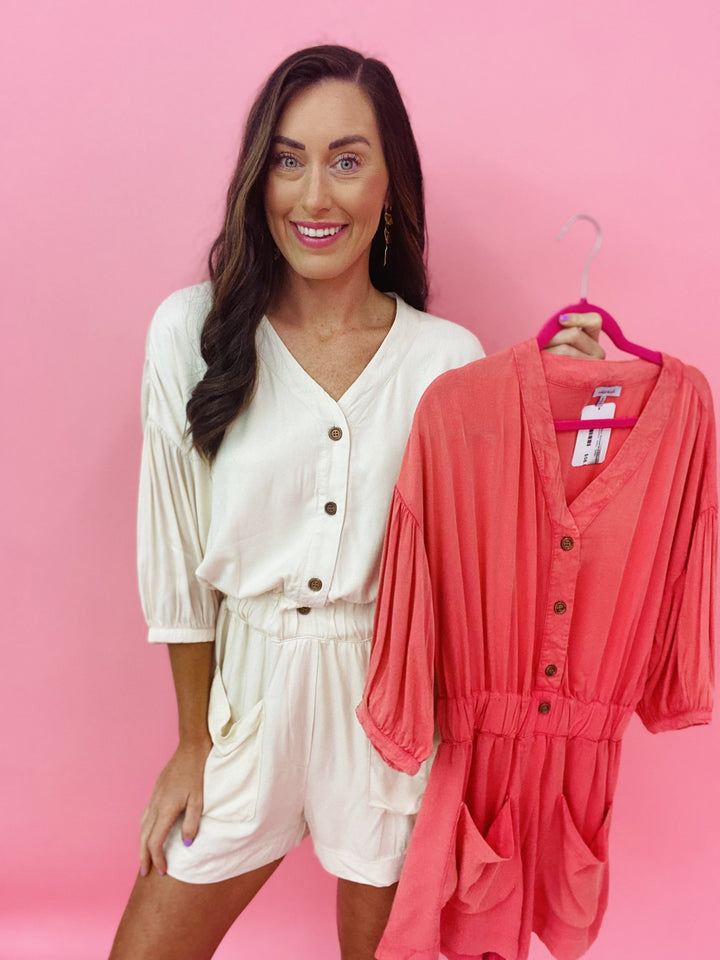 The Wilson Romper in 2 Colors/AS