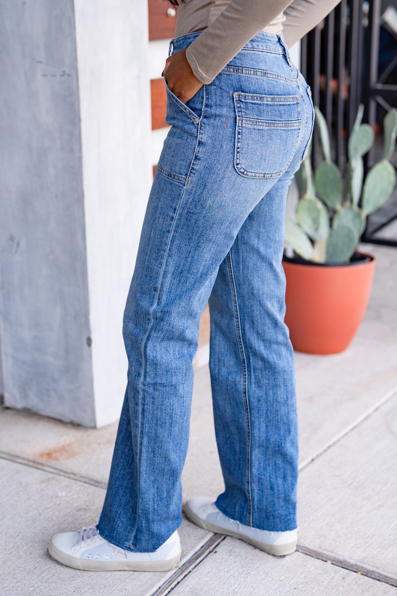 The High and Wide Jeans