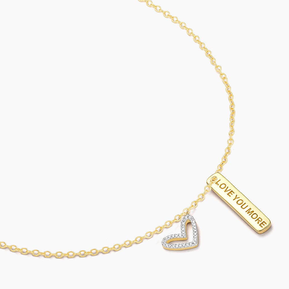 ES I Love You More Pendant Necklace