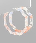 The Acrylic Turn Earrings-3 Colors