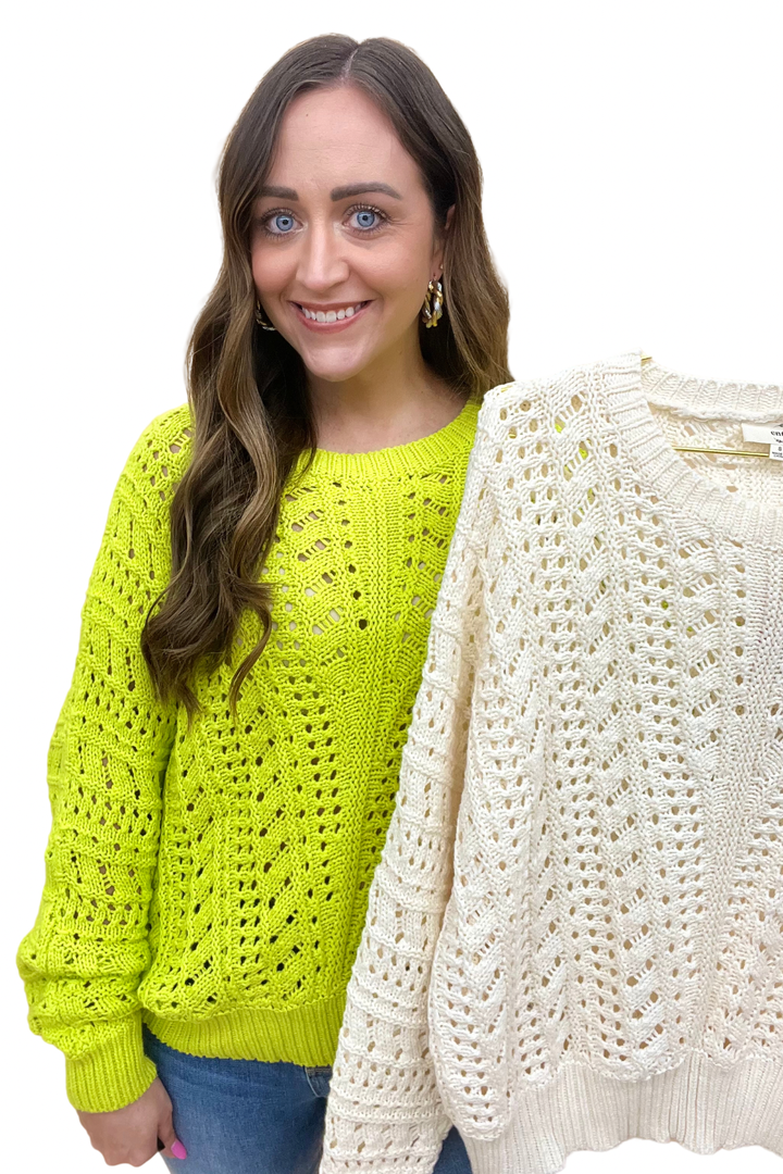The Knit Sunny Sweater in 2 Colors
