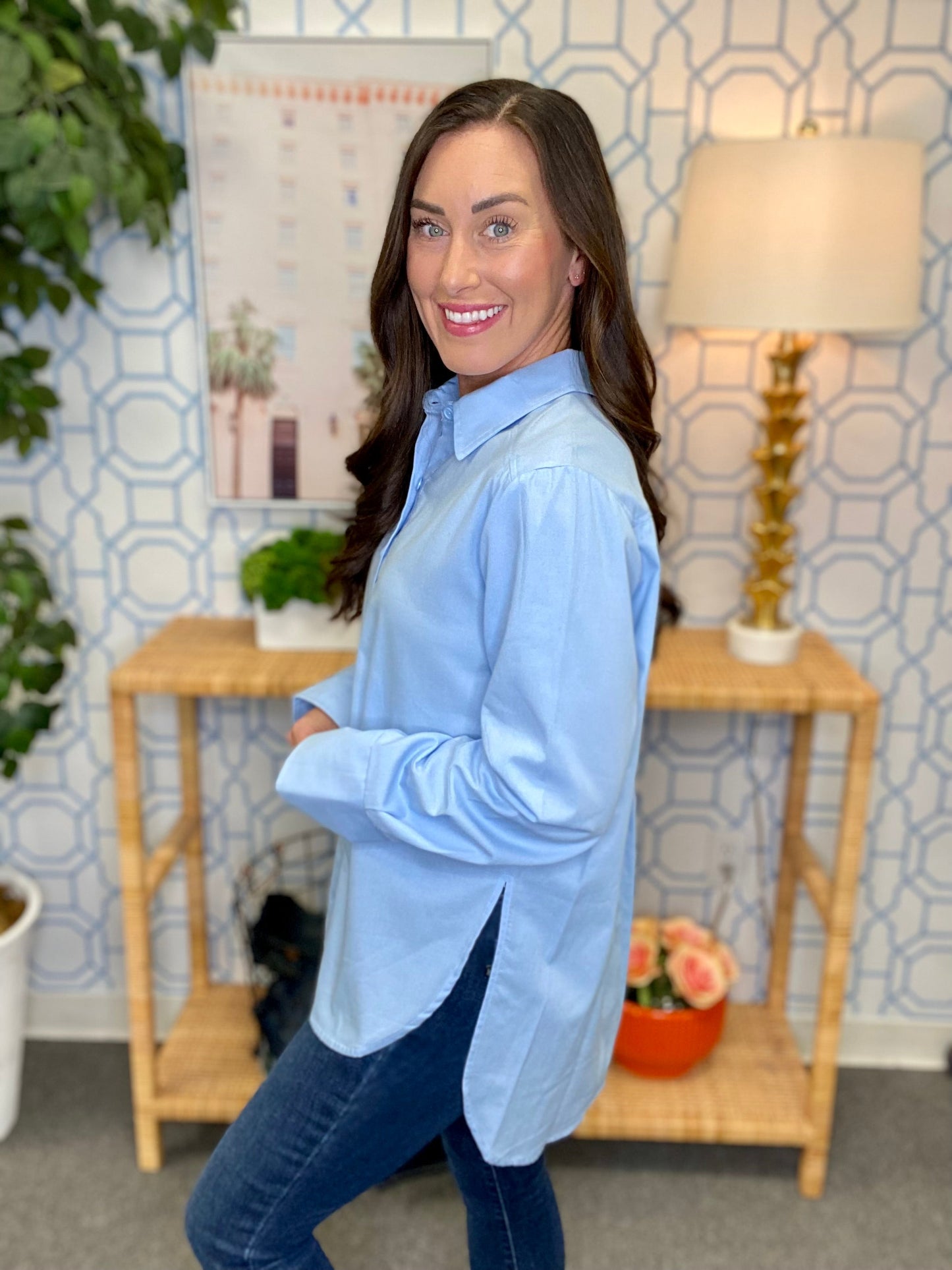 The Chambray Marley Top-AS