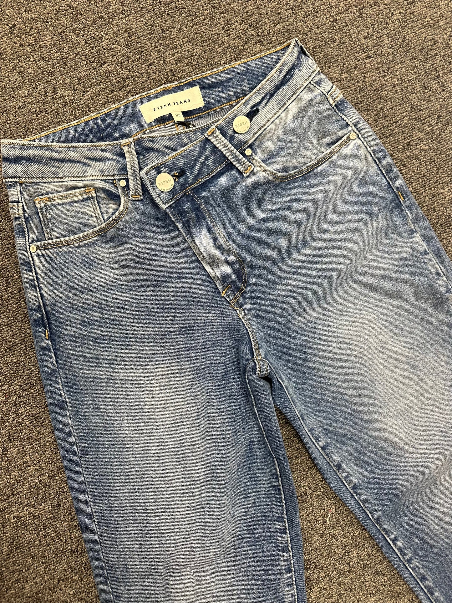 The Slant Straight Jeans-AS