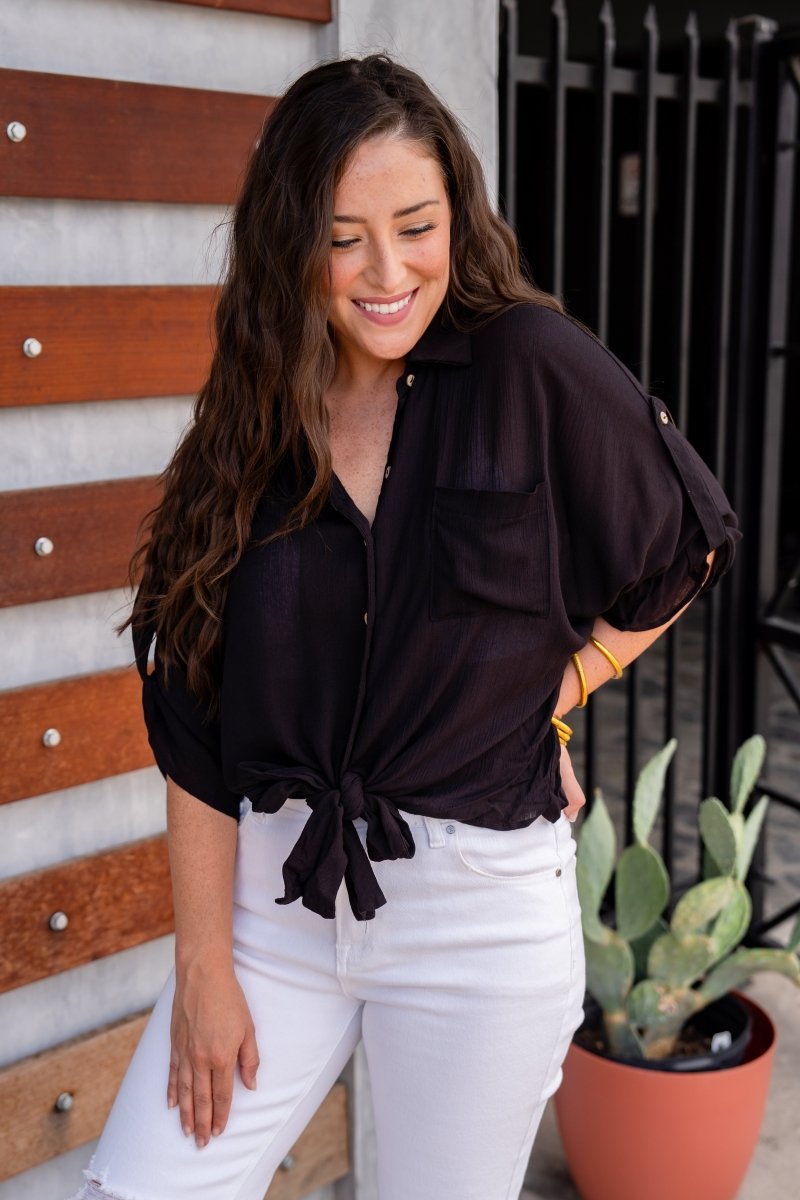 The Geegee Tie Top in 4 Colors/AS