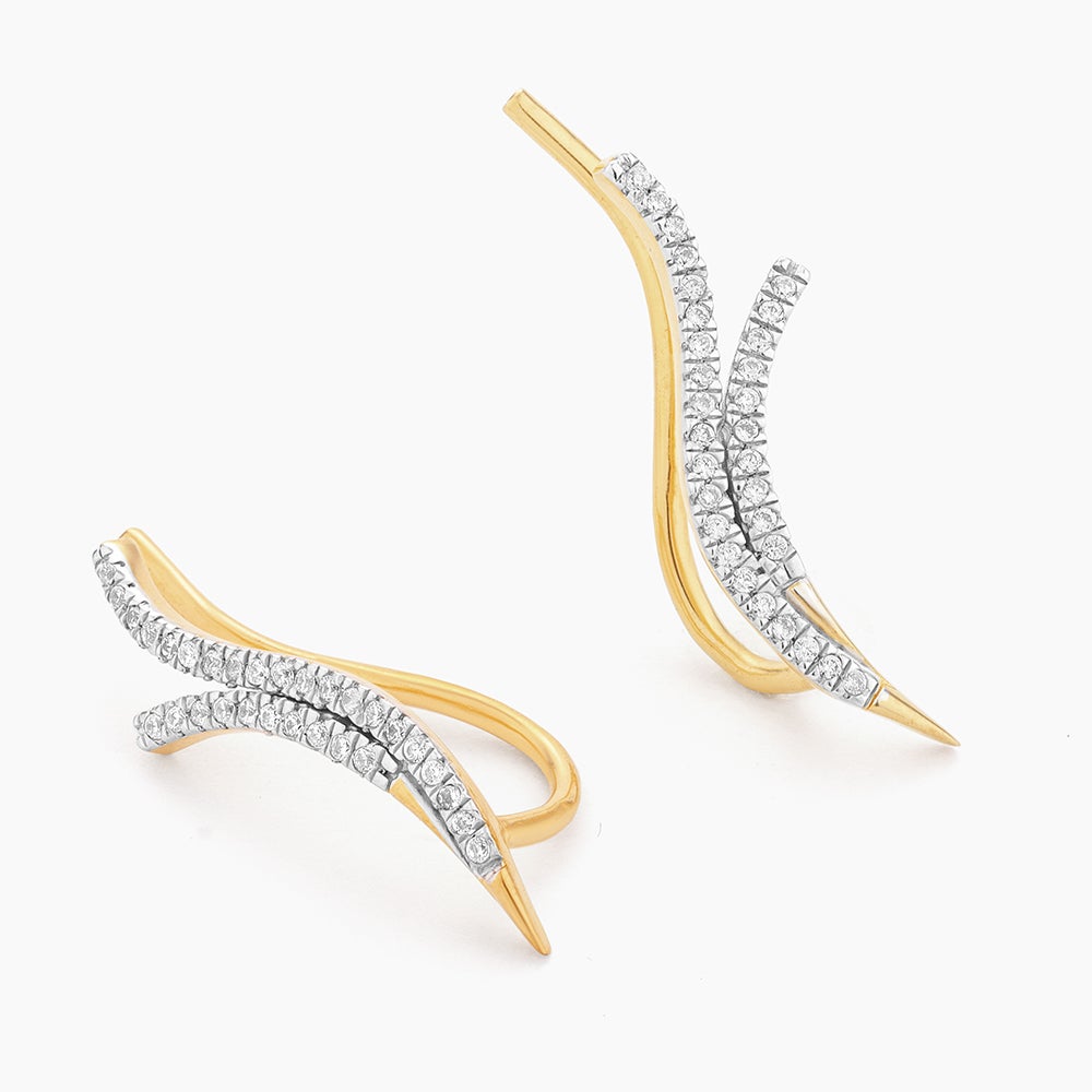 ES Deep Rooted Love Ear Climber Earrings