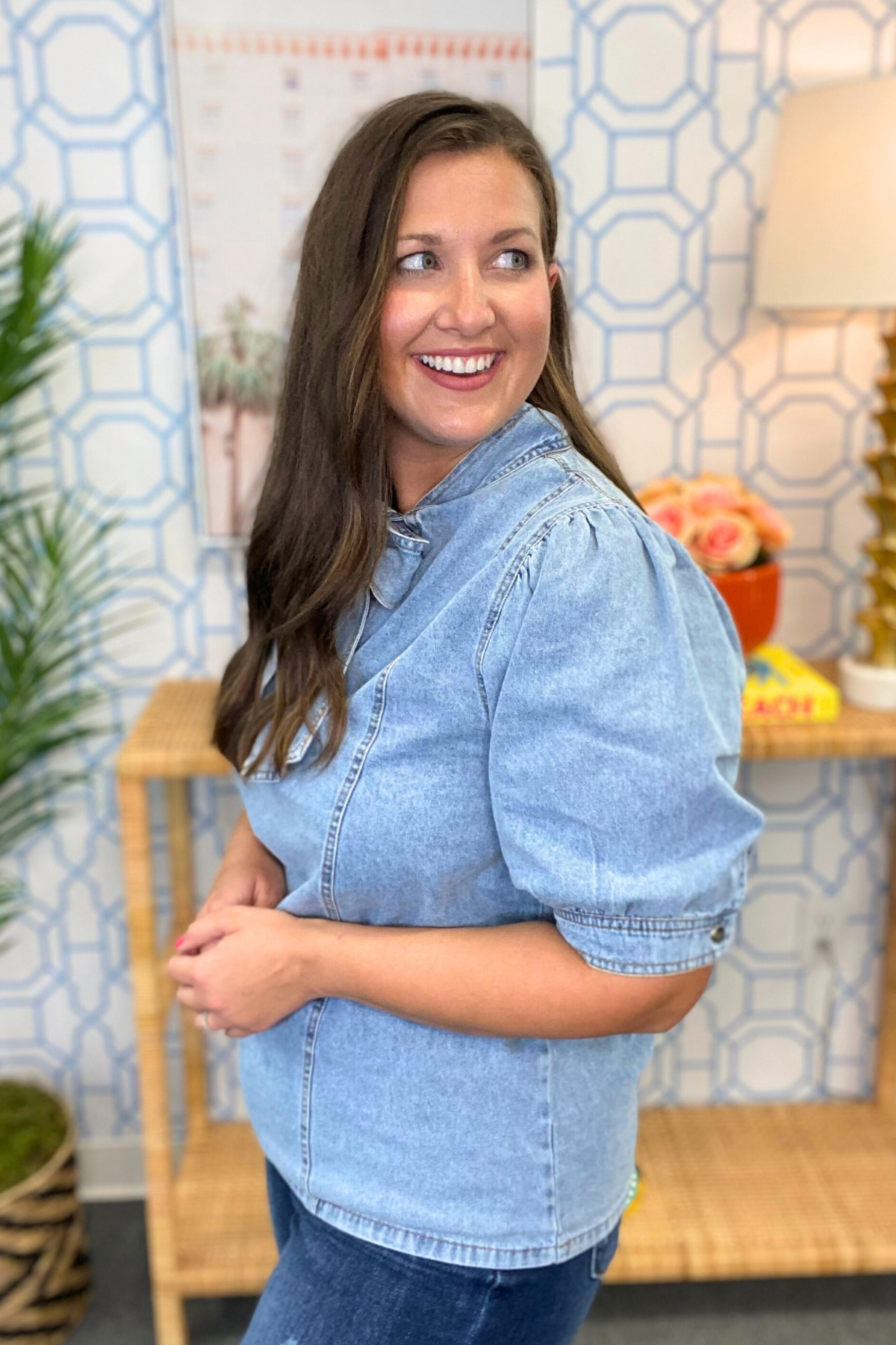 The Denim Presh Top