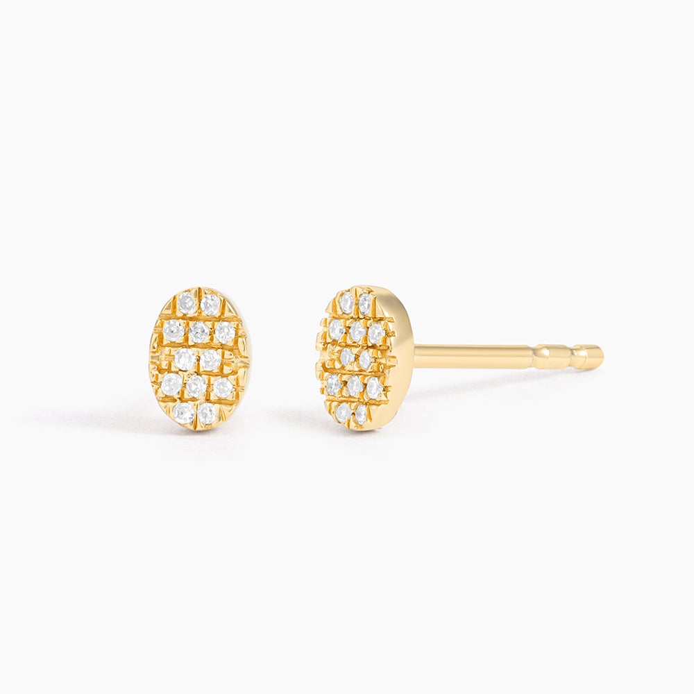 ES Oval Stud Earrings