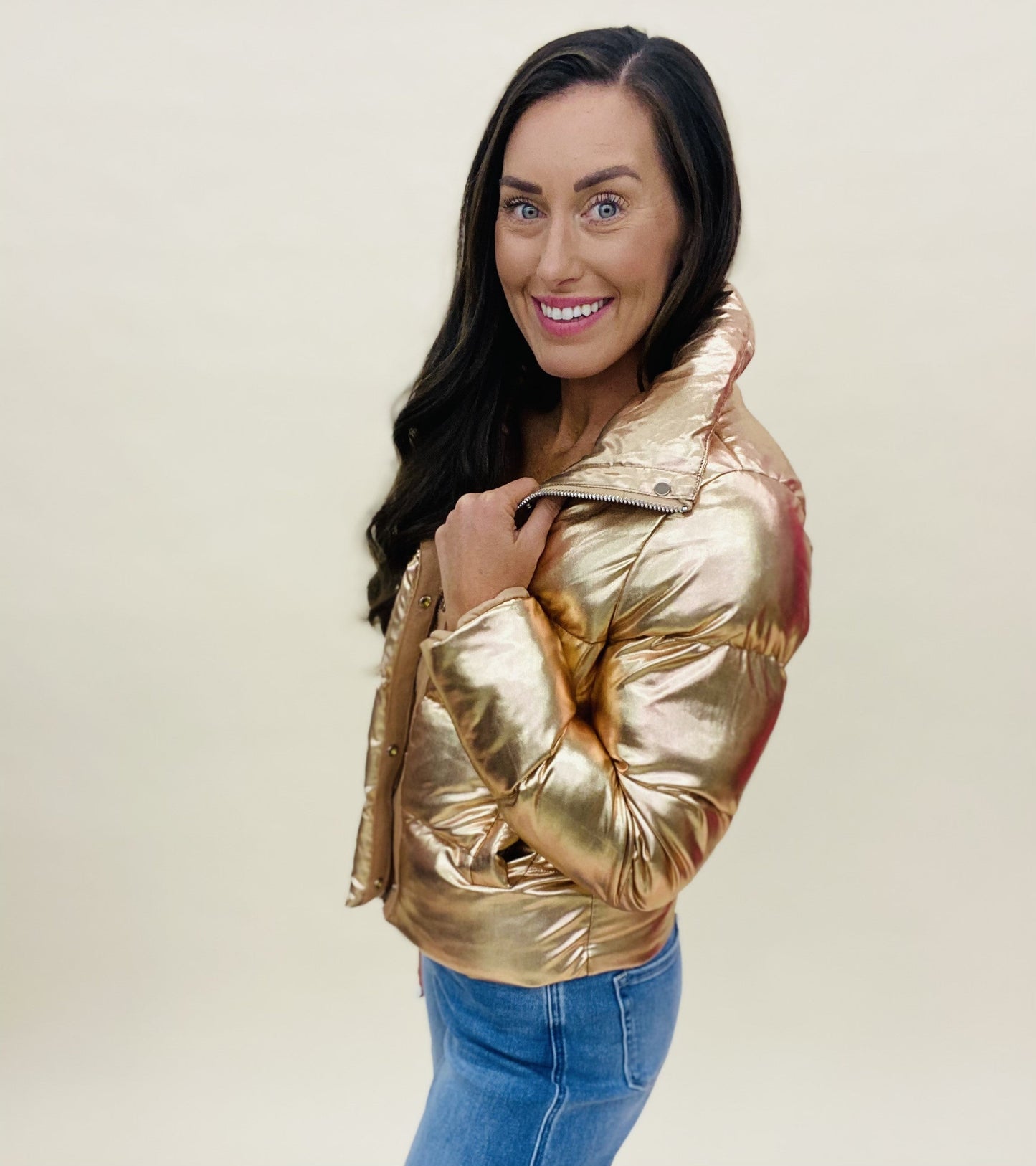 The Gold Addison Puffer Jacket