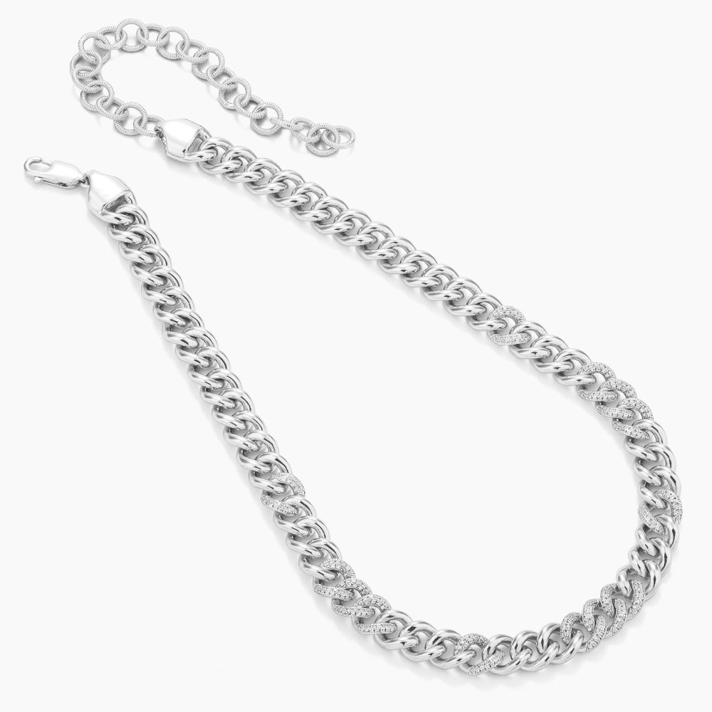 ES Duo-Tone Cuban Necklace