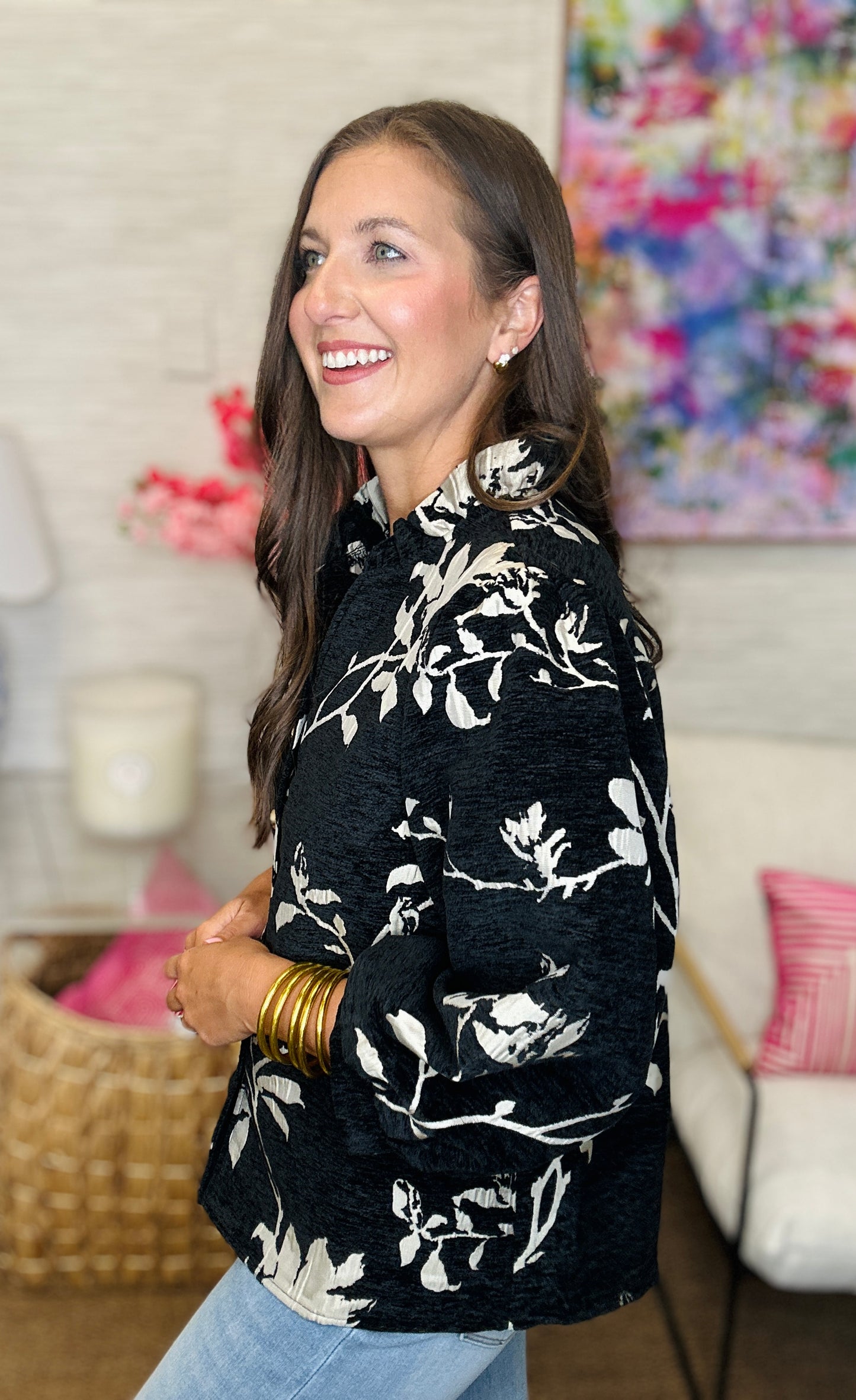 The Miriam Top in Black
